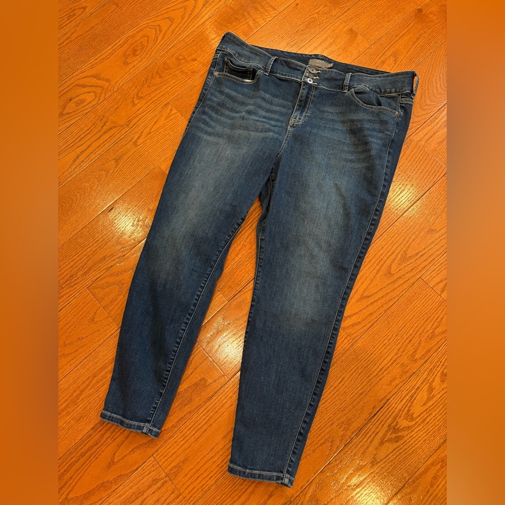 Torrid Jegging Size 22R Dark Wash High Rise Stretch Skinny Jeans Plus Size